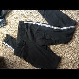 Pink leggings with sequins size XS